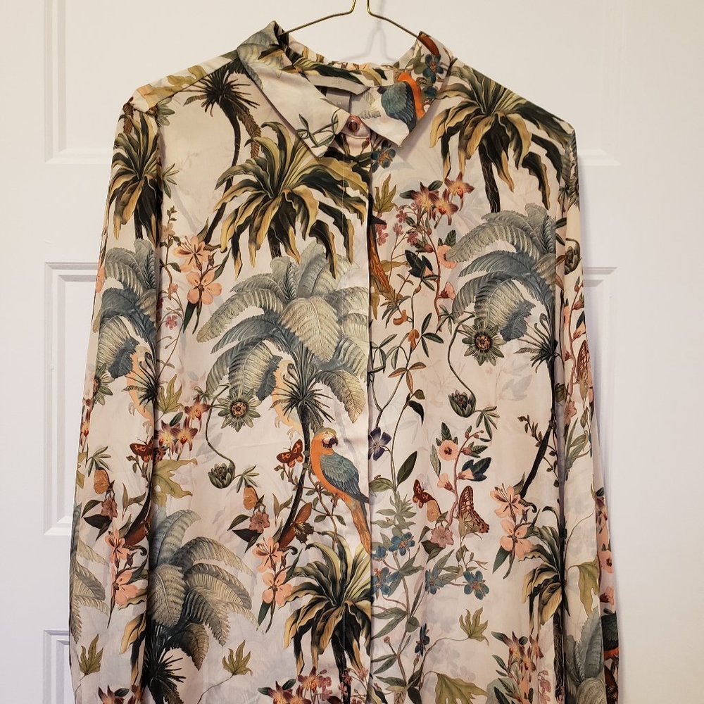 H&M Jungle Brint Blouse